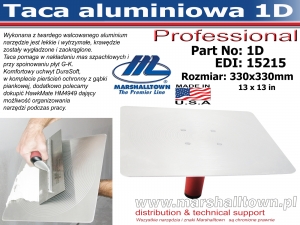 1D 330x330 13x13 taca aluminiowa Pro, uchwyt DuraSoft