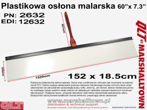 Osłona malarska PCV 152cm - 60 - QLT 2632 - przyjaciel dekoratora