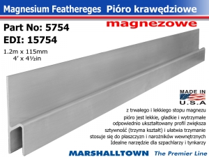 Pióro magnezowe 5754 1.2m x 115mm tynkarskie / szpachlarskie - sztywne