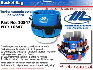 10847 Bucket Bag, torba narzędziowa na wiadro, organizer
