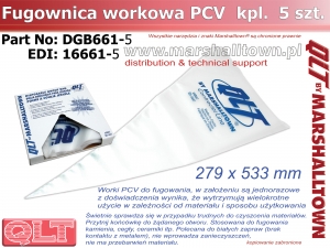 DGB661-5 fugownica workowa PCV 5szt.