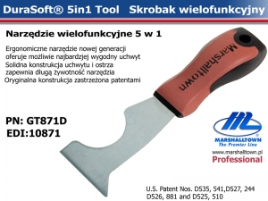 5in1 GT871D (10871) Glazier Tool-DS Hdl, narzędzie uniwersalne