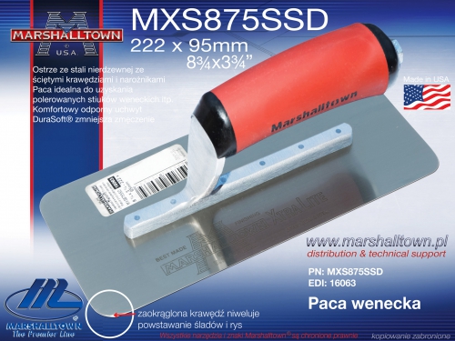 MXS875SSD 222x95mm paca wenecka